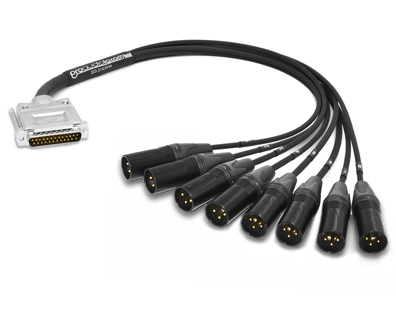 Analog DB25 to XLR-Male Snake Cable | Made from Mogami 3162