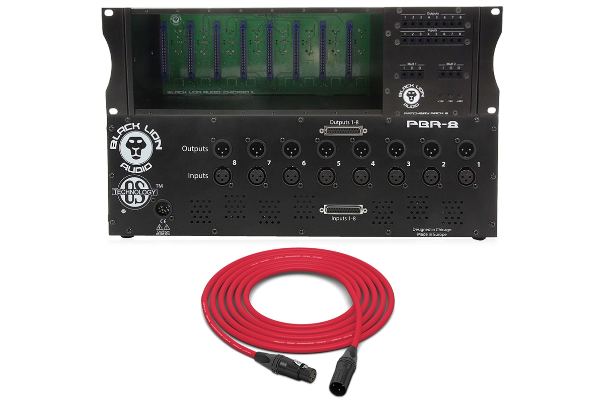 Black Lion Audio Patchbay Rack 8 | 8-Slot 500 Series Rack | Pro