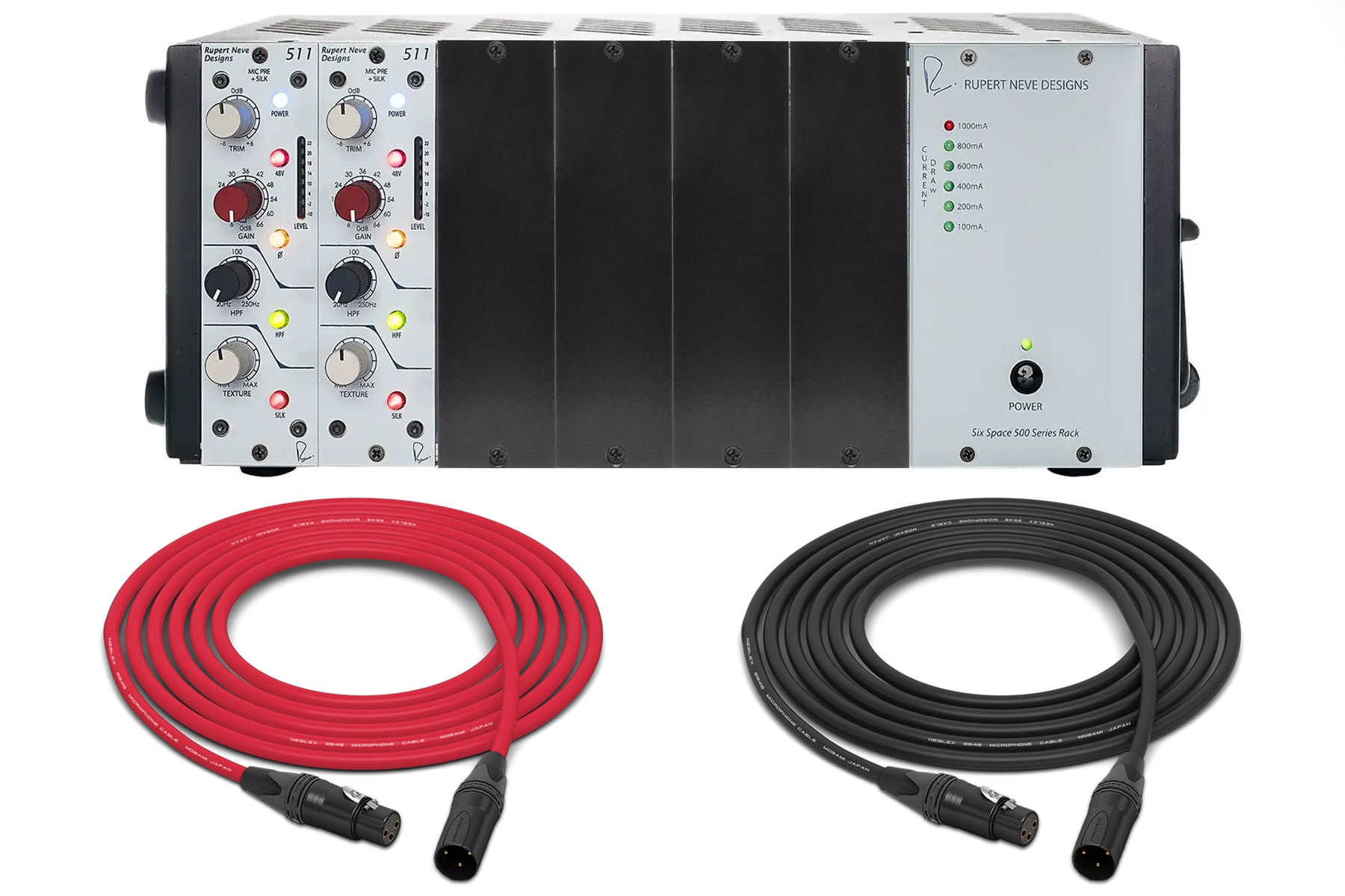 Rupert Neve Designs 500 Series Tracking Rig R6 Chassis w/ Two 511