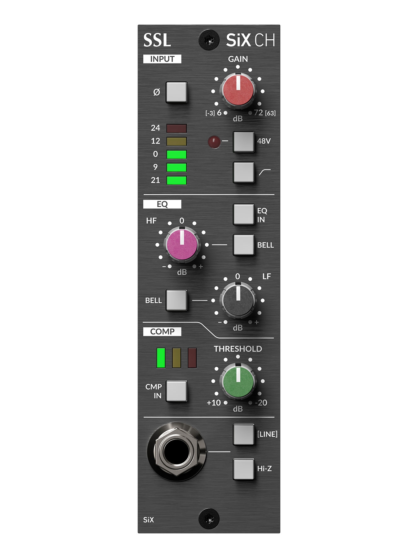 Solid State Logic SiX Channel | 500-Series Channel Strip | Pro